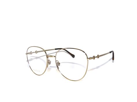 Gucci GG 0880O 006 Gold Metal Square Eyeglasses 51mm